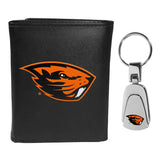 Oregon St. Beavers Tri-fold Wallet & Steel Key Chain - Oregon St. Beavers - Flyclothing LLC