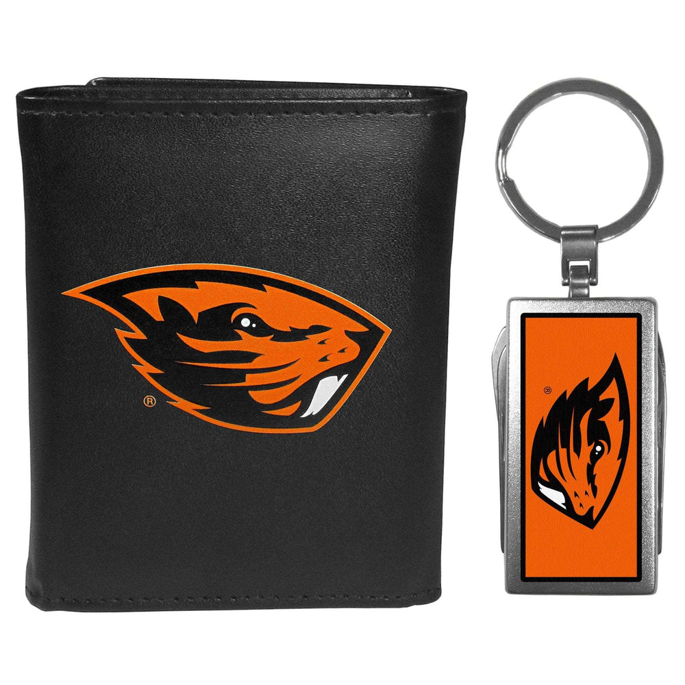 Oregon St. Beavers Tri-fold Wallet & Multitool Key Chain - Oregon St. Beavers - Flyclothing LLC