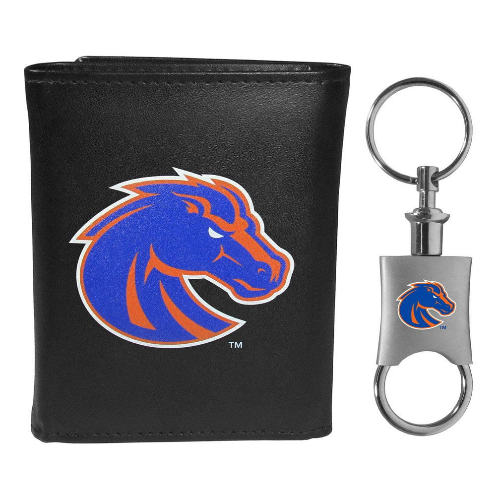 Boise St. Broncos Tri-fold Wallet & Valet Key Chain - Boise St. Broncos - Flyclothing LLC