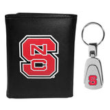 N. Carolina St. Wolfpack Tri-fold Wallet & Steel Key Chain - N. Carolina St. Wolfpack - Flyclothing LLC