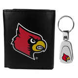 Louisville Cardinals Tri-fold Wallet & Steel Key Chain - Louisville Cardinals - Flyclothing LLC