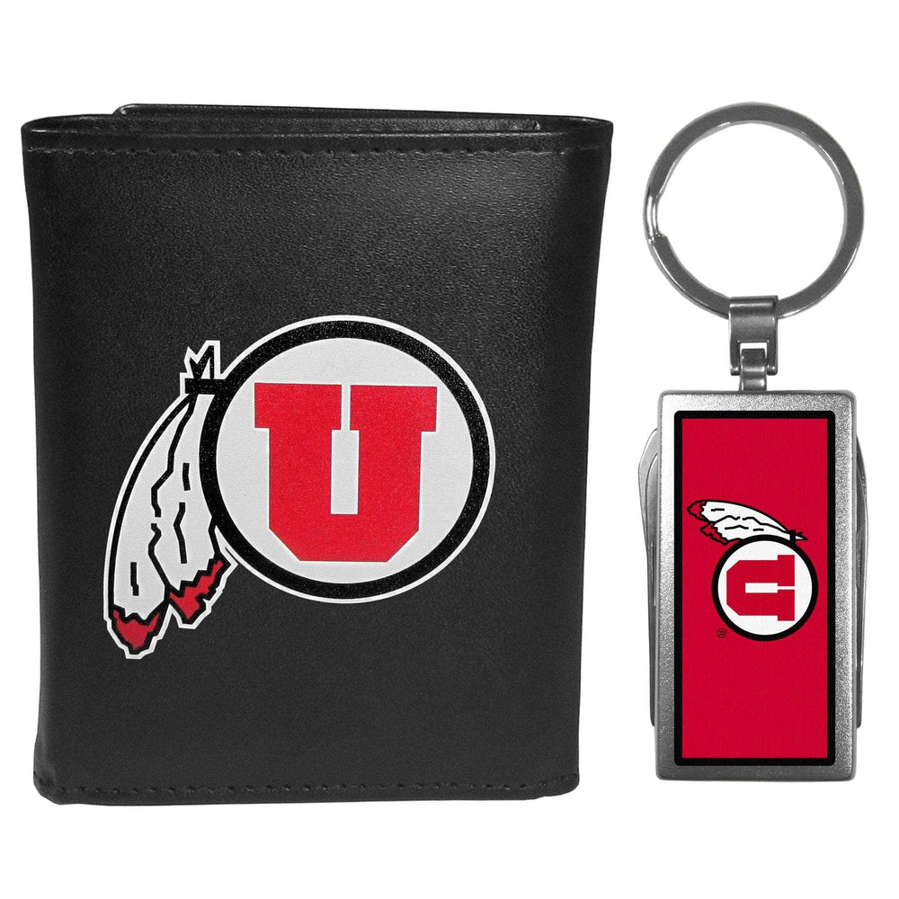 Utah Utes Tri-fold Wallet & Multitool Key Chain - Utah Utes - Flyclothing LLC