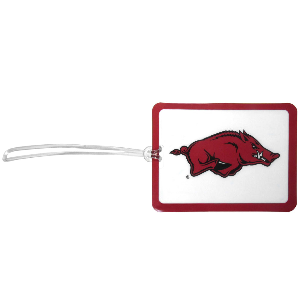Arkansas Razorbacks Vinyl Luggage Tag - Arkansas Razorbacks - Flyclothing LLC