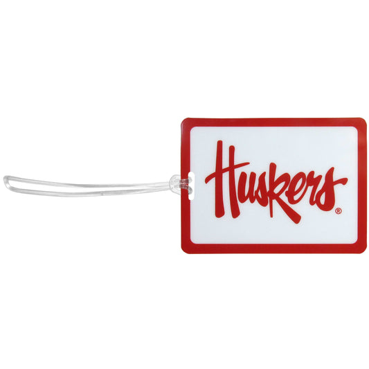 Nebraska Cornhuskers Vinyl Luggage Tag - Nebraska Cornhuskers - Flyclothing LLC