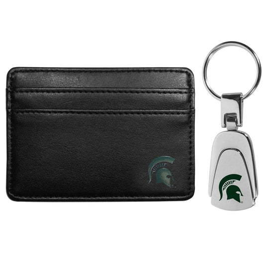 Michigan St. Spartans Weekend Wallet & Steel Key Chain - Michigan St. Spartans - Flyclothing LLC
