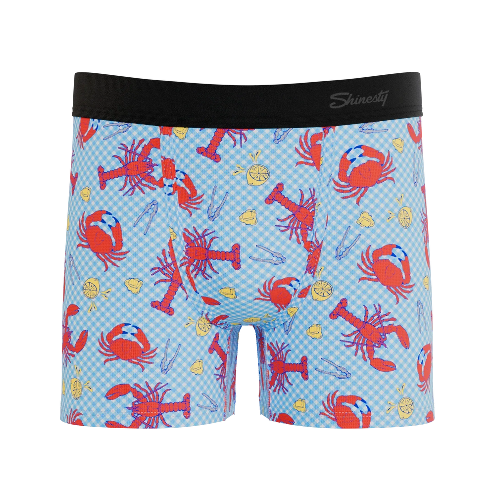 The Cajun Cookout | Summer Crabs Boy's Boxer Briefs - Shinesty - Flyclothing LLC