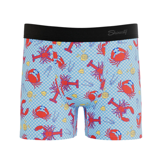 The Cajun Cookout | Summer Crabs Boy's Boxer Briefs - Shinesty - Flyclothing LLC
