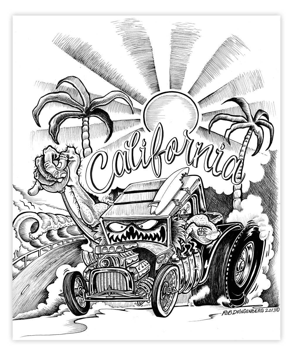 Black Market Art Company California Print - Black Market Art Company - Flyclothing LLC