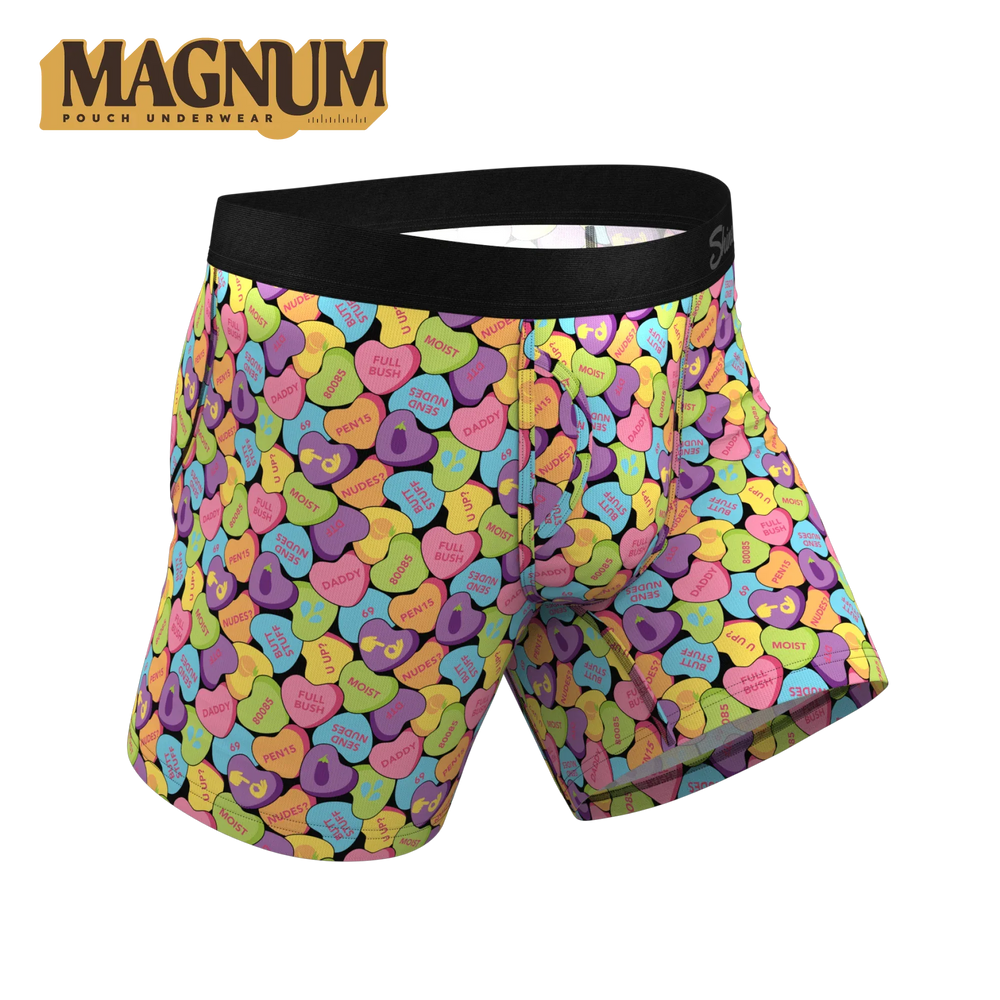 The Candy Crush | Candy Hearts Ball Hammock® Magnum Big Pouch Underwear - Shinesty - Flyclothing LLC