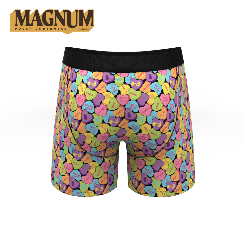The Candy Crush | Candy Hearts Ball Hammock® Magnum Big Pouch Underwear - Shinesty - Flyclothing LLC
