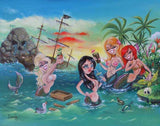 Black Market Art Company Seashore Sirens Print - Black Market Art Company - Flyclothing LLC