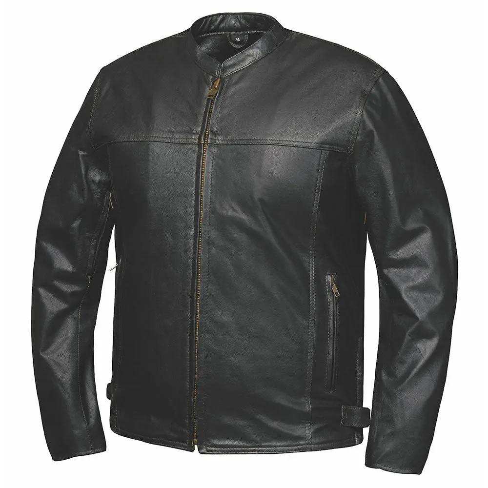 Cannonball - Mens Premium Leather Jacket - Unik Just for Bikers - Flyclothing LLC