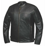 Cannonball - Mens Premium Leather Jacket - Unik Just for Bikers - Flyclothing LLC
