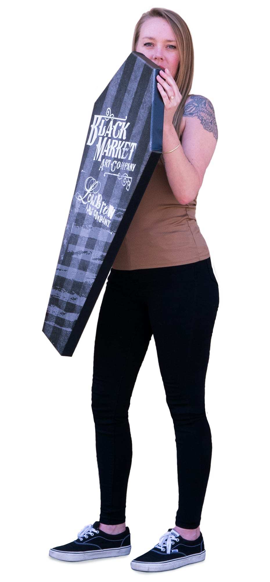 Black Market Art Company Love Til Death & Stretched Canvas Coffin Print - Black Market Art Company - Flyclothing LLC