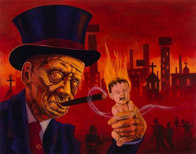 Black Market Art Company Capitalism Does not Care for Kids Print - Black Market Art Company - Flyclothing LLC