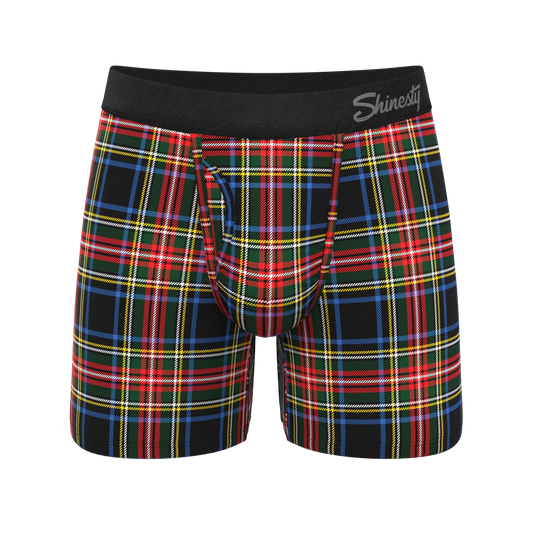 The Cappuccino | Holiday Tartan Plaid Ball Hammock® Pouch Underwear With Fly - Shinesty - Flyclothing LLC