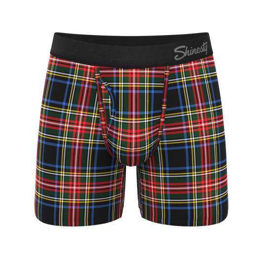 The Cappuccino | Holiday Tartan Plaid Ball Hammock® Pouch Underwear With Fly - Shinesty - Flyclothing LLC