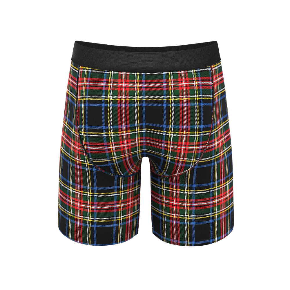 The Cappuccino | Holiday Tartan Plaid Long Leg Ball Hammock® Pouch Underwear With Fly - Shinesty - Flyclothing LLC