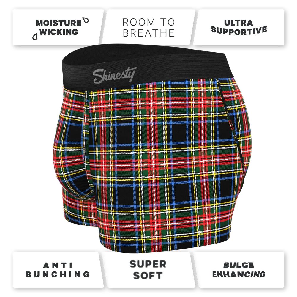 The Cappuccino | Holiday Tartan Plaid Ball Hammock® Pouch Trunks Underwear - Shinesty - Flyclothing LLC