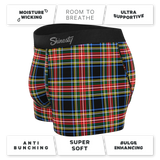 The Cappuccino | Holiday Tartan Plaid Ball Hammock® Pouch Trunks Underwear - Shinesty - Flyclothing LLC