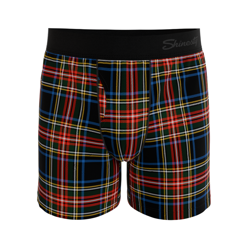 The Cappuccino | Holiday Tartan Plaid Boxers - Shinesty - Flyclothing LLC