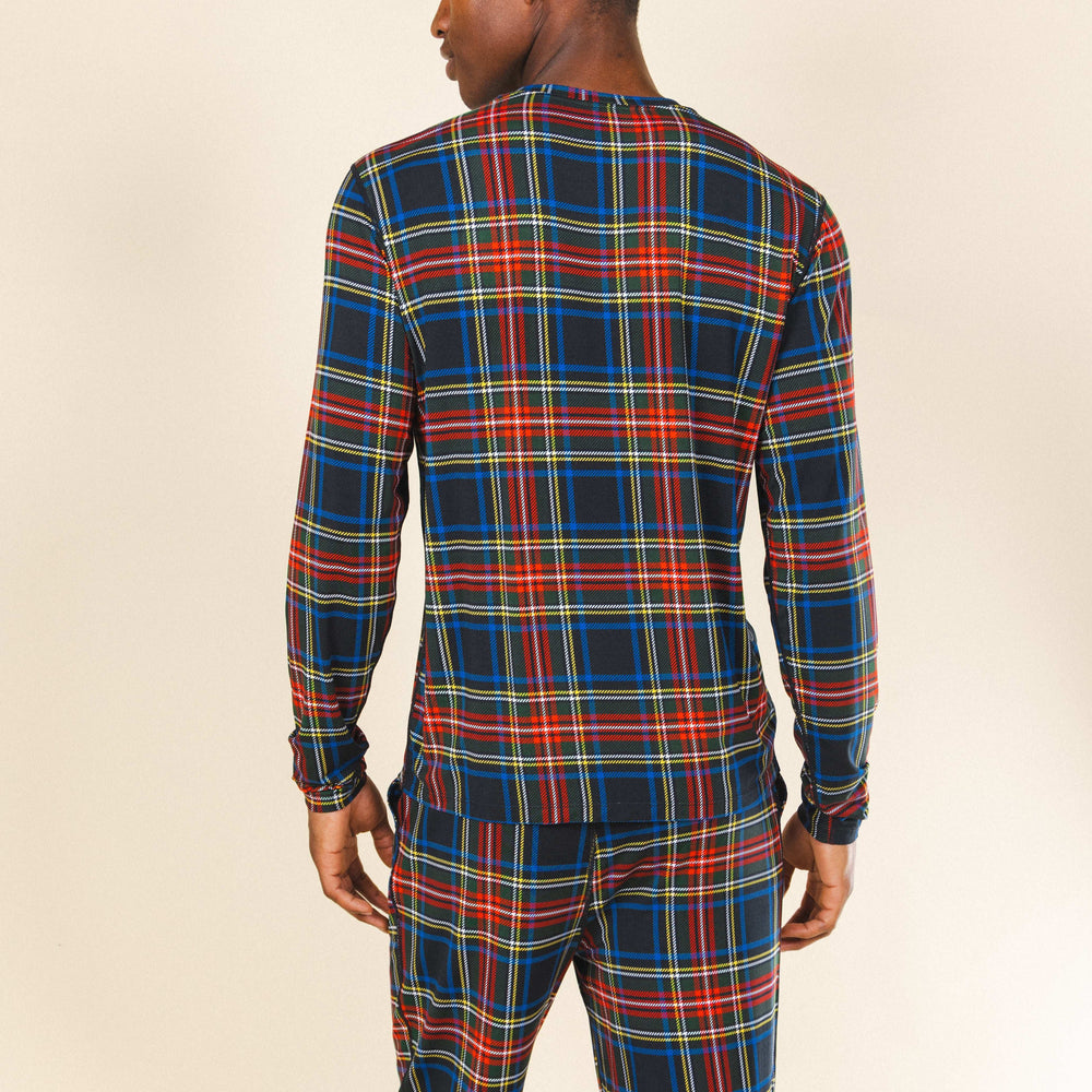 The Cappuccino | Holiday Tartan Plaid SleepDeep™ Men’s Long Sleeve Pajama Shirt - Shinesty - Flyclothing LLC