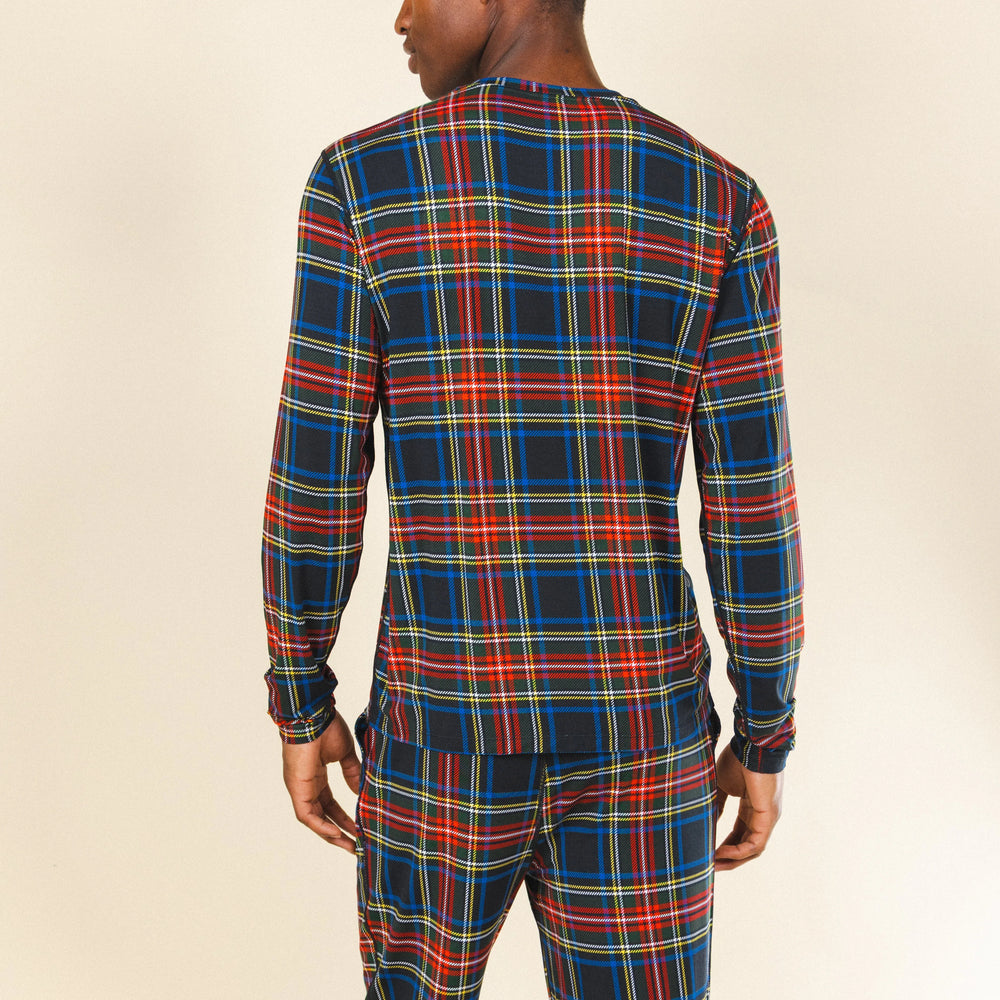 The Cappuccino | Holiday Tartan Plaid SleepDeep™ Men’s Long Sleeve Pajama Shirt - Shinesty - Flyclothing LLC