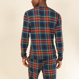 The Cappuccino | Holiday Tartan Plaid SleepDeep™ Men’s Long Sleeve Pajama Shirt