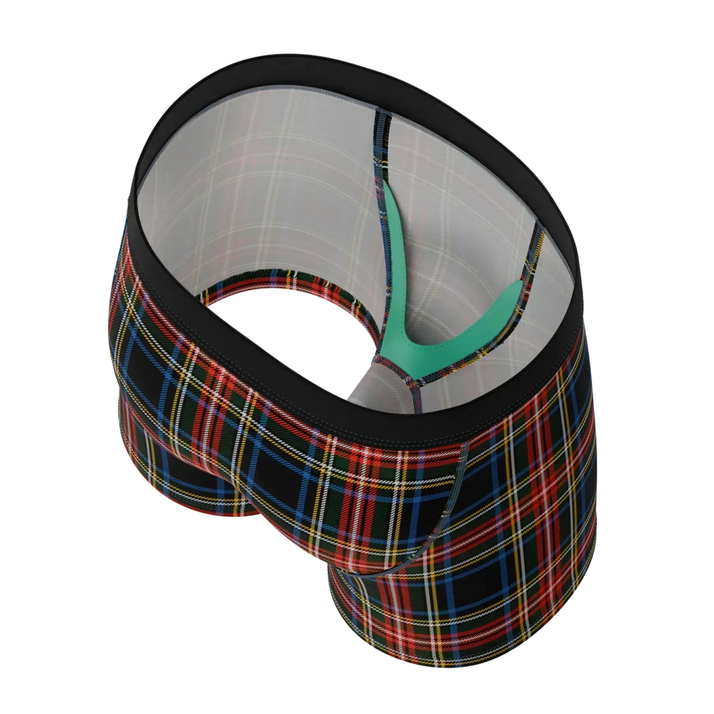 The Cappuccino | Holiday Tartan Plaid Boy's Boxer Briefs - Shinesty - Flyclothing LLC