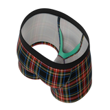 The Cappuccino | Holiday Tartan Plaid Boy's Boxer Briefs - Shinesty - Flyclothing LLC