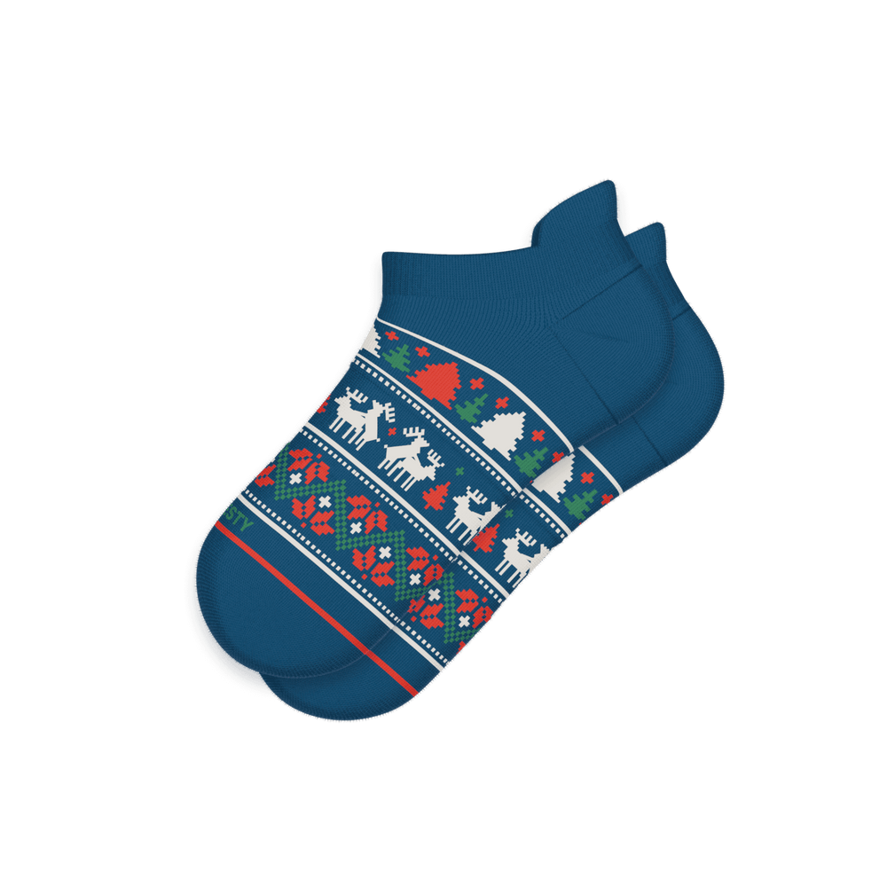 The Caribou Lous | Christmas Deer Heel Hammock™ Ankle Socks - Shinesty - Flyclothing LLC