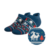 The Caribou Lous | Christmas Deer Heel Hammock™ Ankle Socks - Shinesty - Flyclothing LLC