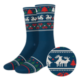 The Caribou Lous | Christmas Deer Heel Hammock™ Crew Socks - Shinesty - Flyclothing LLC