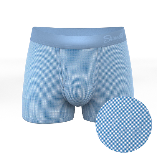 The Chambray All Day | Blue Chambray Ball Hammock® Pouch Trunks Underwear - Shinesty - Flyclothing LLC
