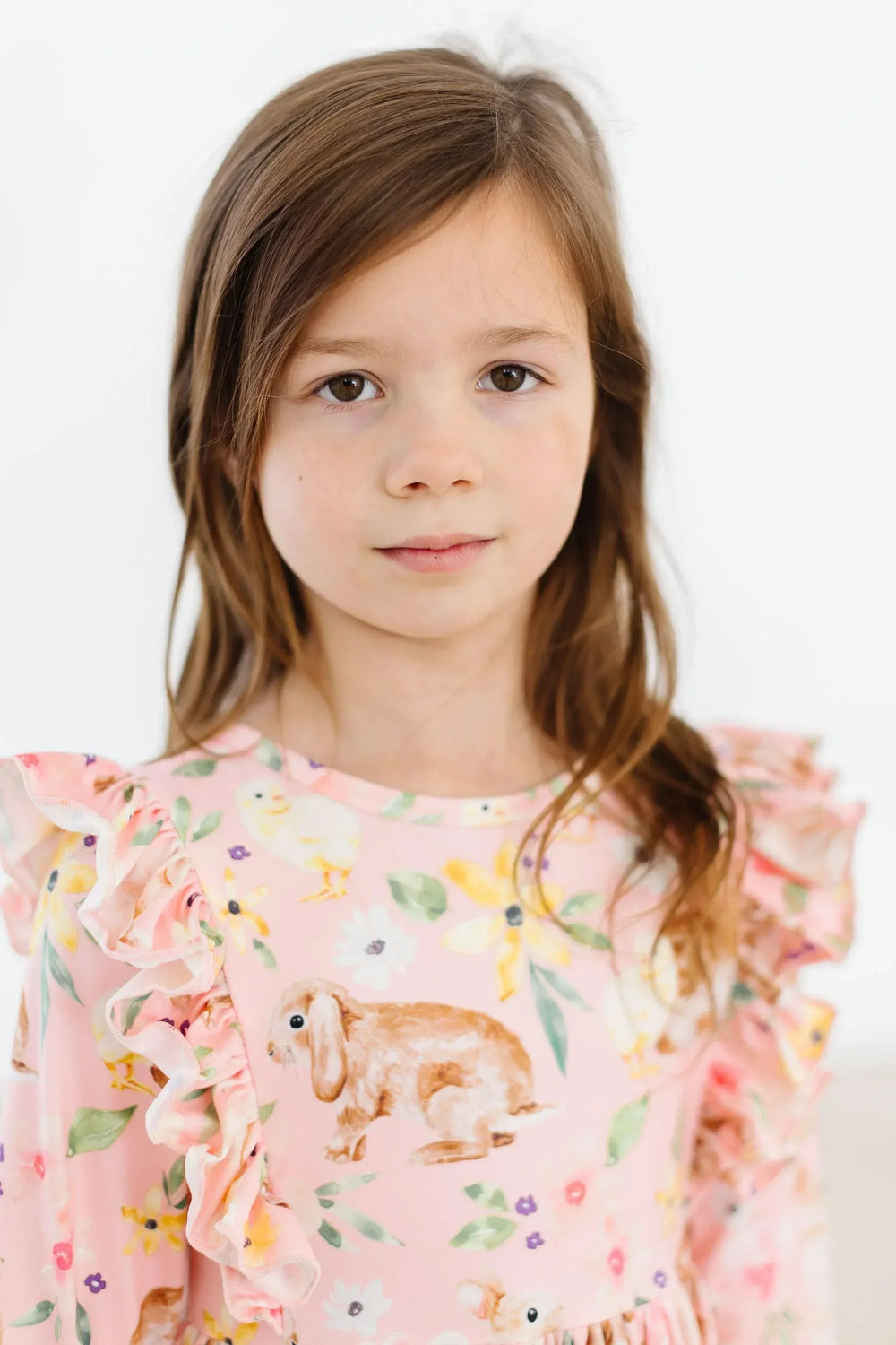 Chicks & Bunnies Ruffle Twirl Dress - Mila & Rose ® - Flyclothing LLC