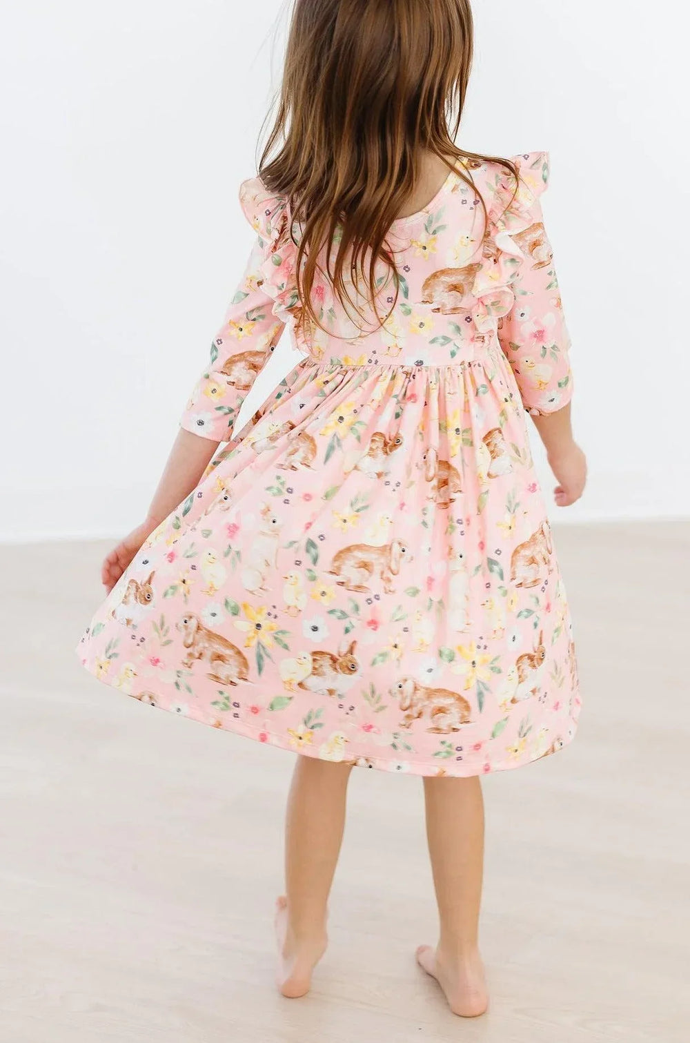 Chicks & Bunnies Ruffle Twirl Dress - Mila & Rose ® - Flyclothing LLC