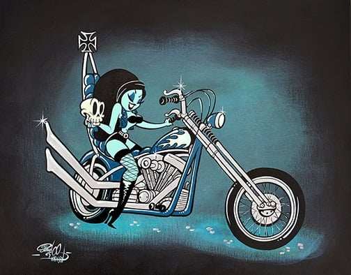 Black Market Art Company Chopper Queen Print - Black Market Art Company - Flyclothing LLC