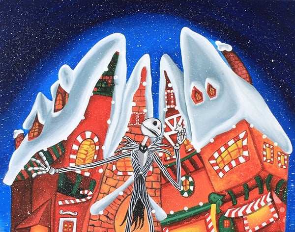 Black Market Art Company Christmas Town Print - Black Market Art Company - Flyclothing LLC