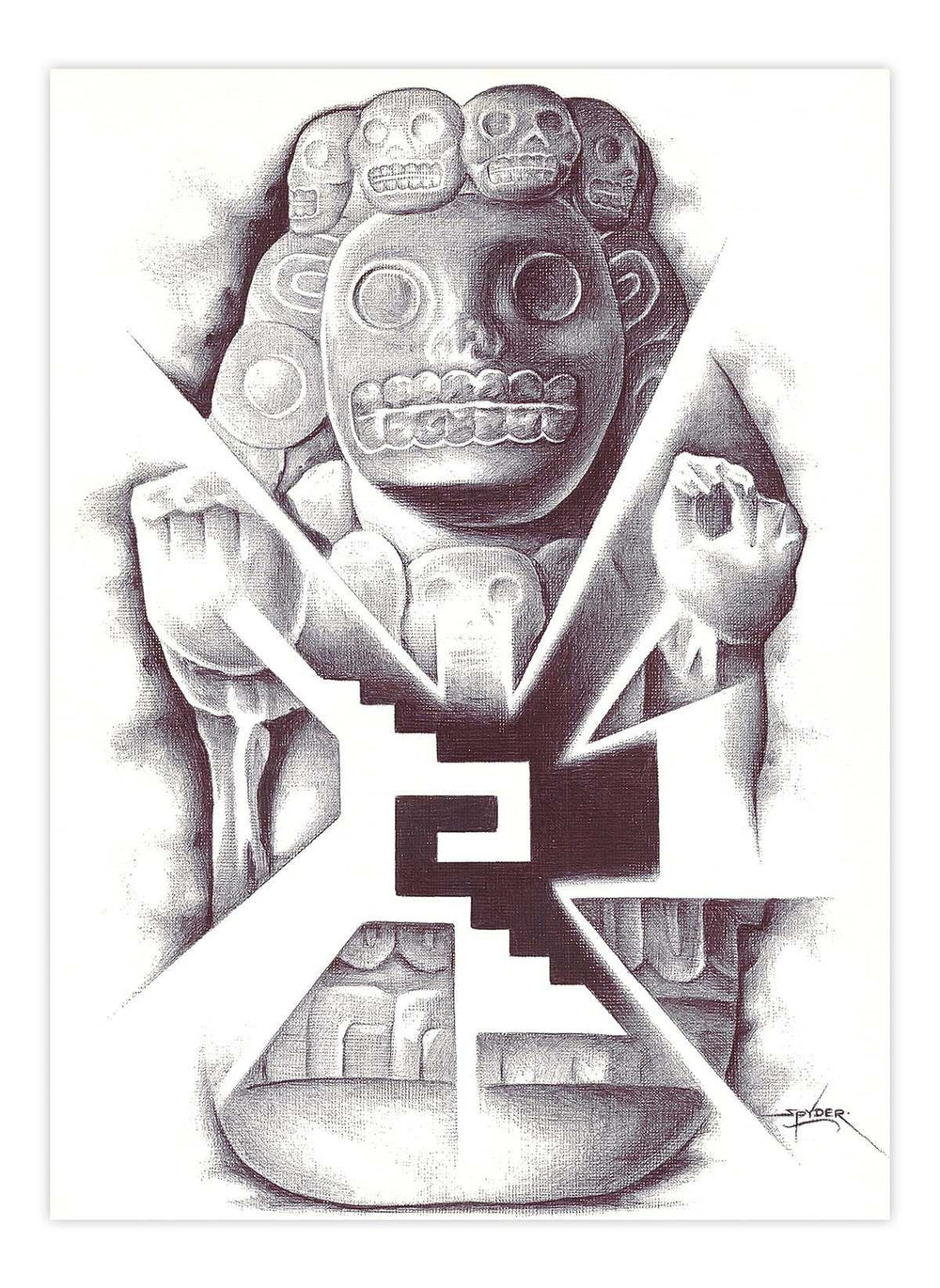 Black Market Art Company Cihuateteo Print - Black Market Art Company - Flyclothing LLC