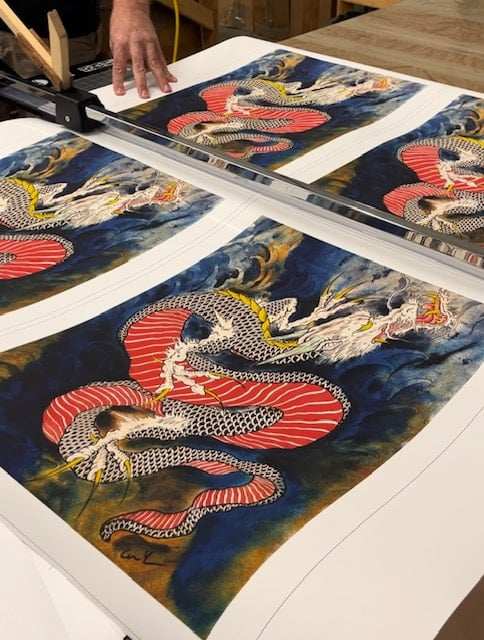 Black Market Art Company Rising Dragon & Limited Edition Signed Archival Paper Print Print - Black Market Art Company - Flyclothing LLC