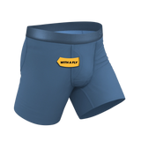 The Cool Cobalt | Slate Blue Ball Hammock® Pouch Underwear With Fly - Shinesty - Flyclothing LLC