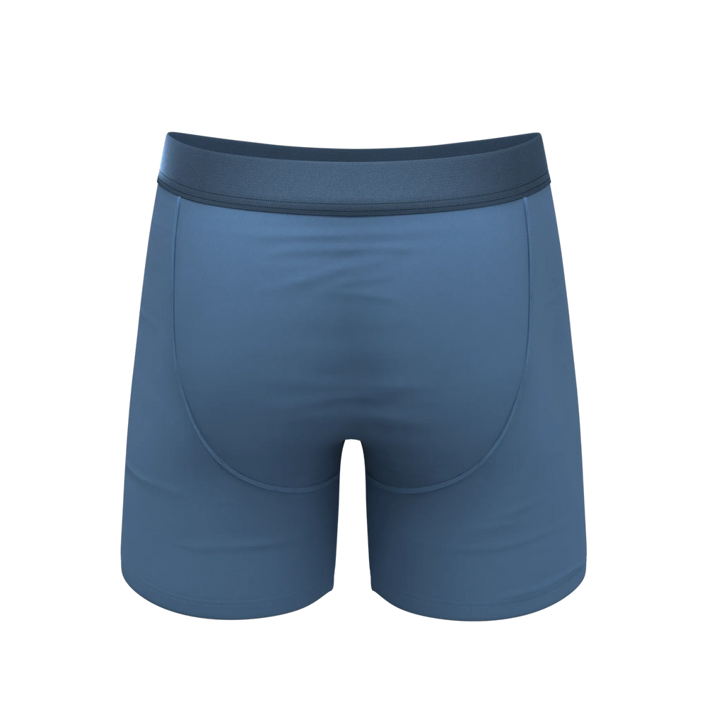 The Cool Cobalt | Slate Blue Ball Hammock® Pouch Underwear With Fly - Shinesty - Flyclothing LLC