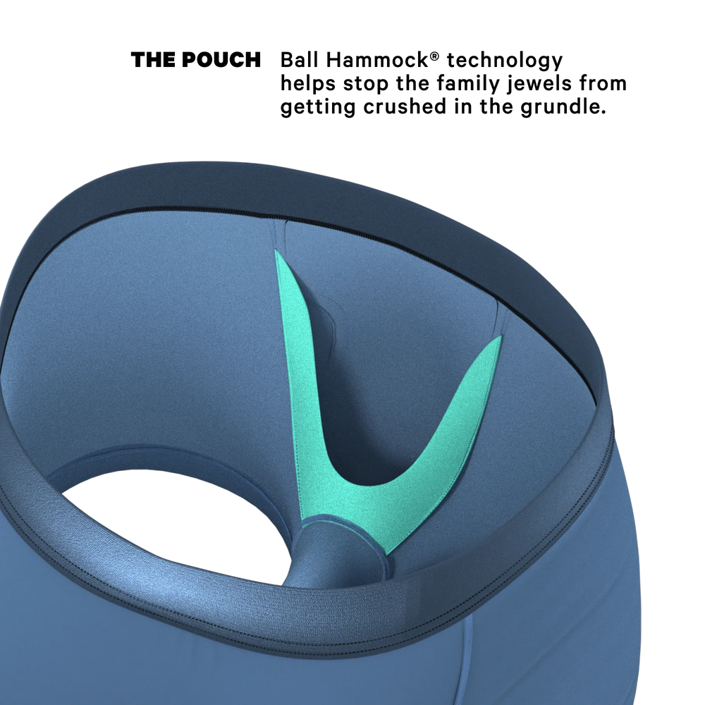 The Cool Cobalt | Slate Blue Ball Hammock® Pouch Trunks Underwear - Shinesty - Flyclothing LLC