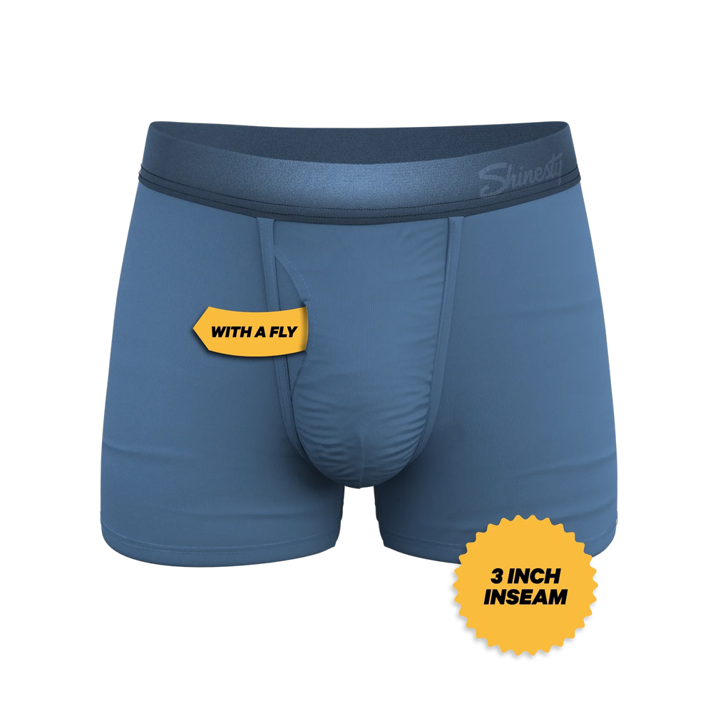 The Cool Cobalt | Slate Blue Ball Hammock® Pouch Trunks Underwear - Shinesty - Flyclothing LLC