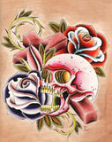 Black Market Art Company Cross & Skull Print - Black Market Art Company - Flyclothing LLC