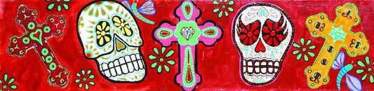 Black Market Art Company Crosses & Skull Print - Black Market Art Company - Flyclothing LLC