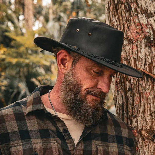 Bandera - Crushable Leather Cowboy Hat - Unik Just for Bikers - Flyclothing LLC
