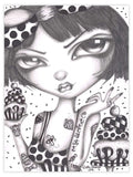 Black Market Art Company Cupcake Claire Print - Black Market Art Company - Flyclothing LLC