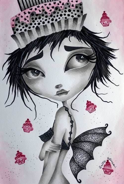 Black Market Art Company Cupcake The Fairy Print - Black Market Art Company - Flyclothing LLC