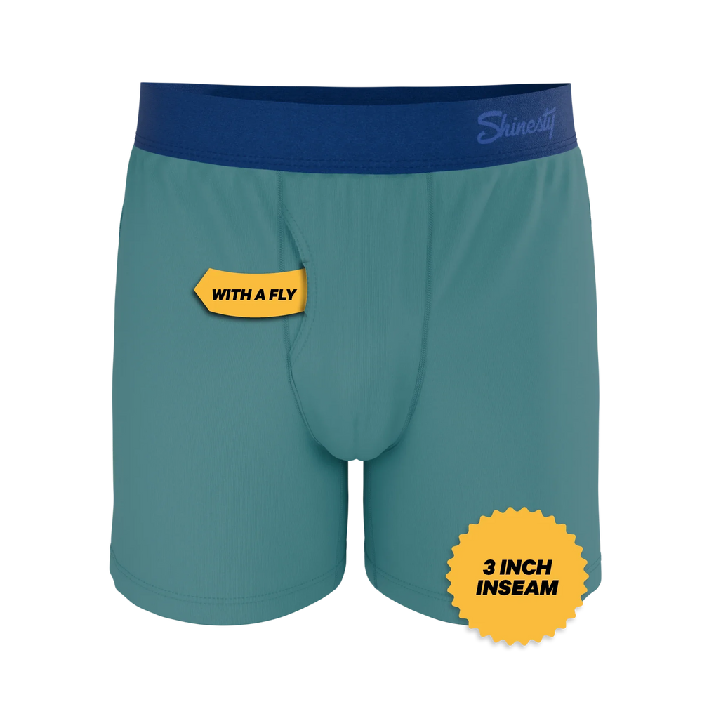 The Curacao | Teal Boxers - Shinesty - Flyclothing LLC